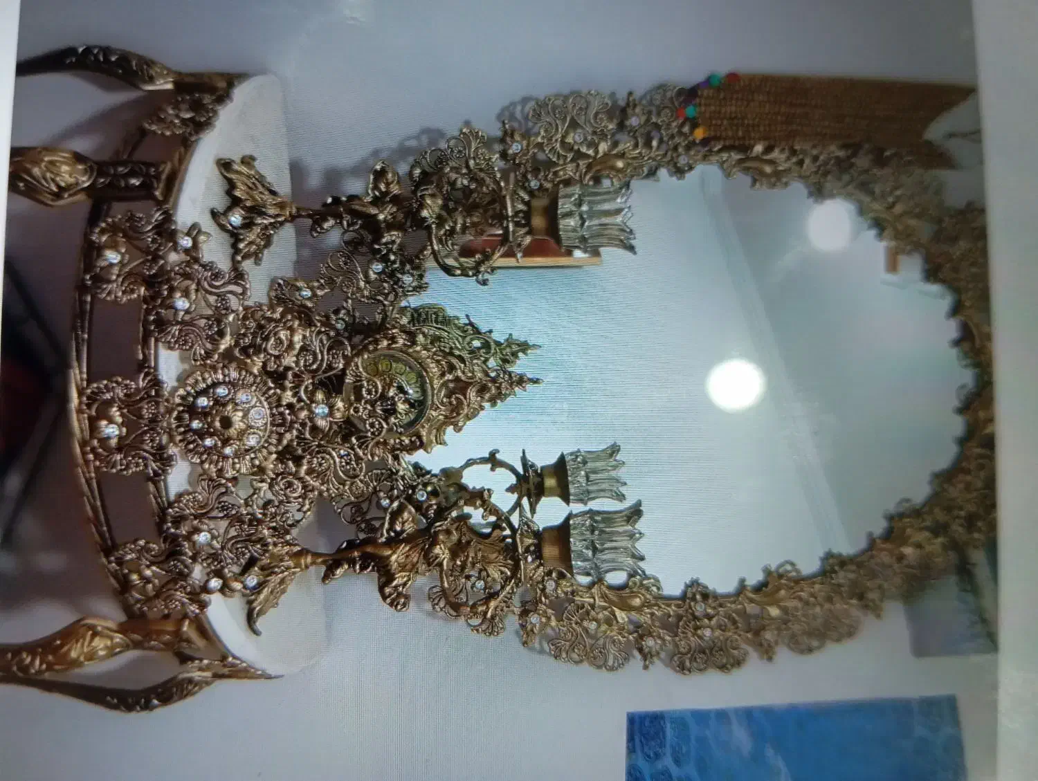 آینه شمعدان|صنایع دستی و سایر لوازم تزئینی|مرند, |دیوار