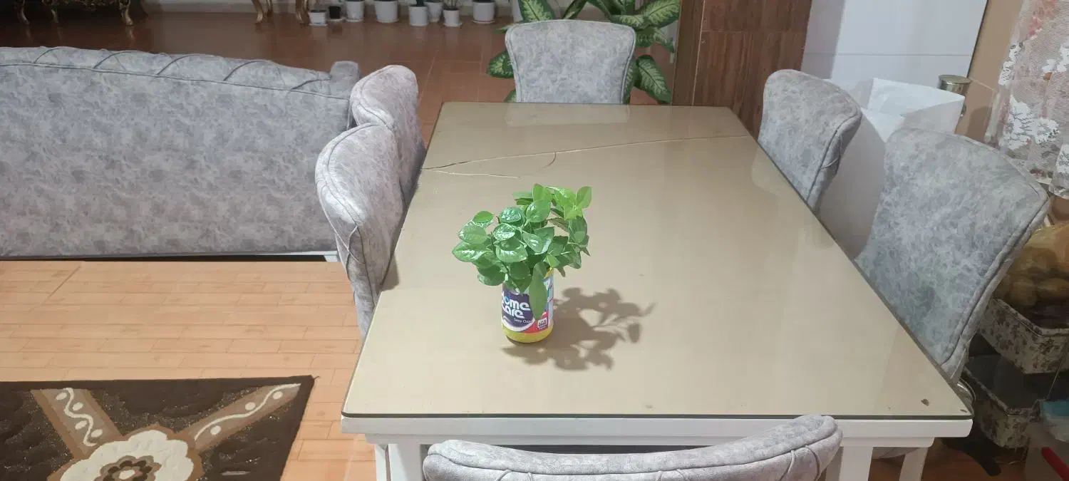 یک دست نهارخوری۶نفره و ی مبل۵نفره ست|میز و صندلی غذاخوری|ایلام, |دیوار