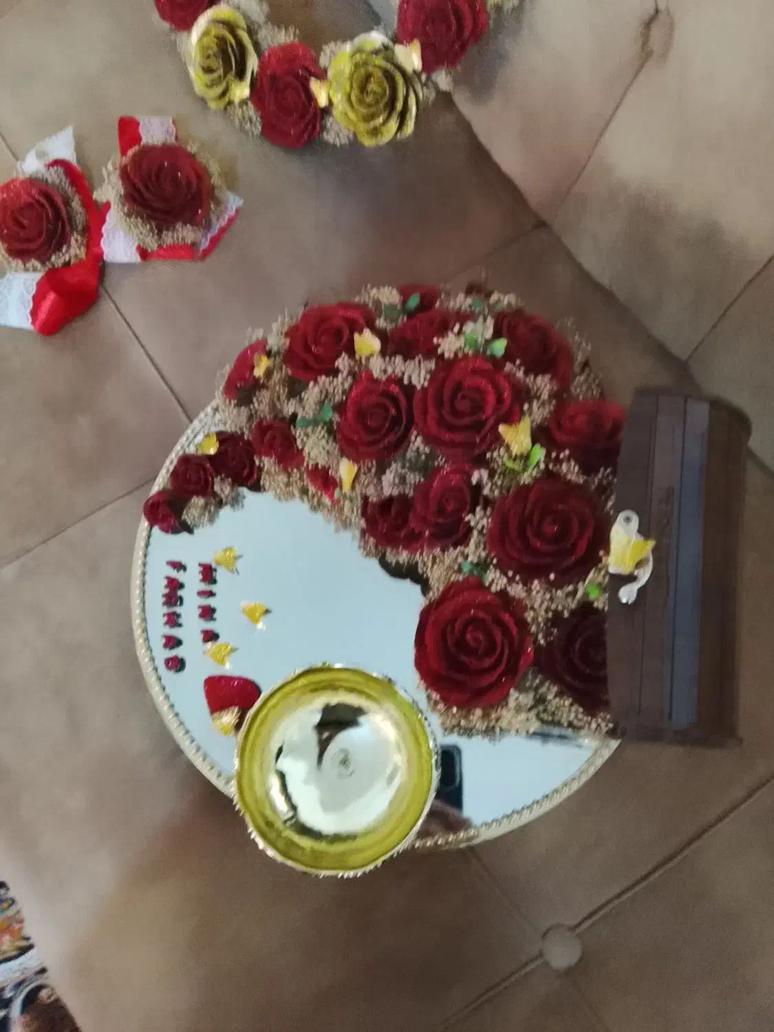 سینی حنا بندان|صنایع دستی و سایر لوازم تزئینی|کرج, شهرک فهمیده|دیوار