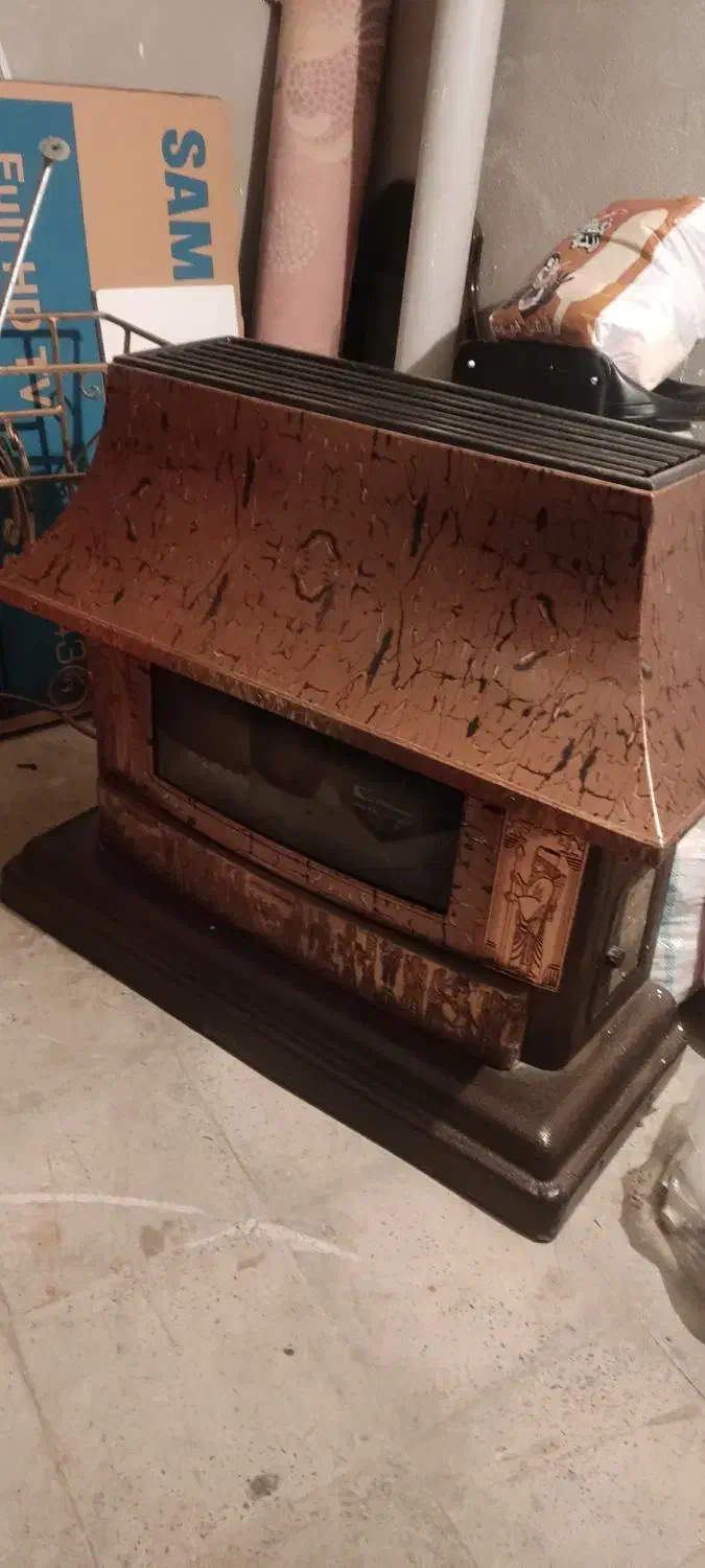 بخاری طرح شومینه|بخاری، هیتر، شومینه|محمدیه-قزوین, |دیوار