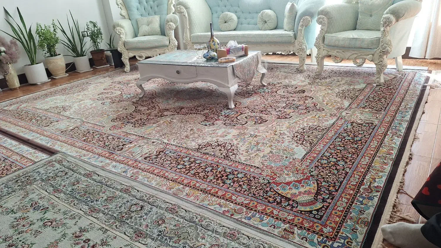 فروش دو تخته فرش ۳×۴|فرش|مهاباد (آذربایجان غربی), |دیوار