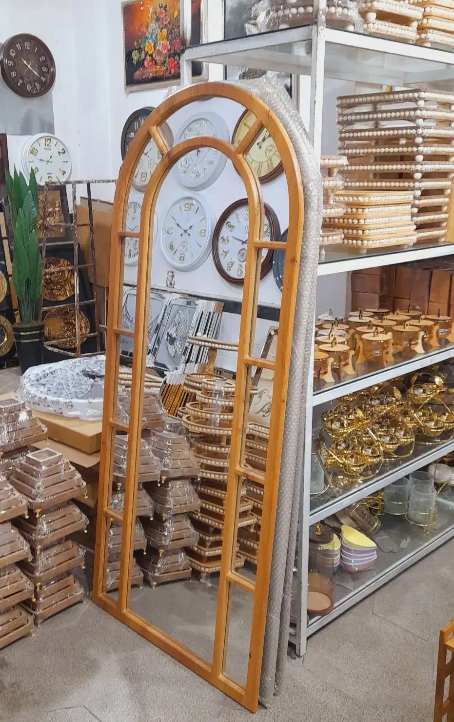 اینه های ایستاده پنجره ای چوبی اک|آینه|قم, شهرک فاطمیه|دیوار