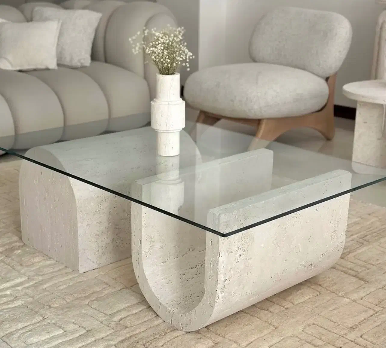 میز سنگی‌ / میز جلومبلی / میز یو|مبلمان خانگی و میز عسلی|تهران, شوش (باغ آذری)|دیوار