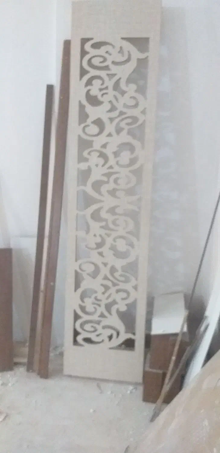 یک عدد ام دی اف طرح دار CNC|کتابخانه، شلف، قفسههای دیواری|تبریز, |دیوار