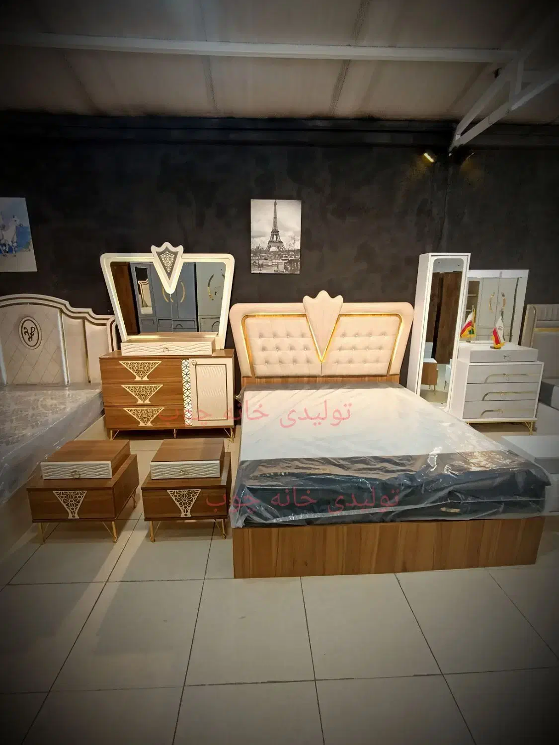 سرویس خواب مستقیم از تولیدی مدل طاووس کد 4030|تخت و سرویس خواب|همدان, |دیوار