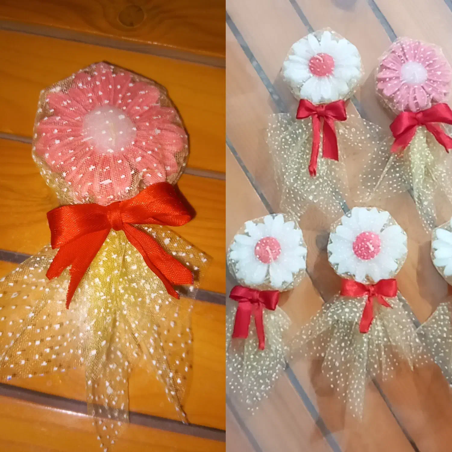 فروش شمع وگیفت به رنگ دلخواه شمابه صورت تک و عمده|صنایع دستی و سایر لوازم تزئینی|خرم بید, |دیوار