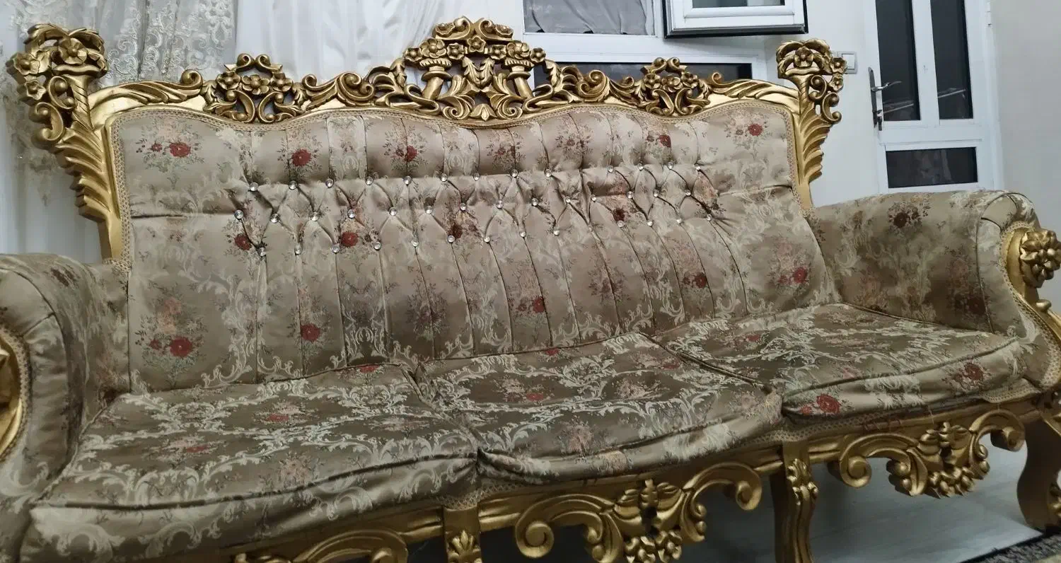 مبل ۹نفره سلطنتی|مبلمان خانگی و میز عسلی|شوط, |دیوار