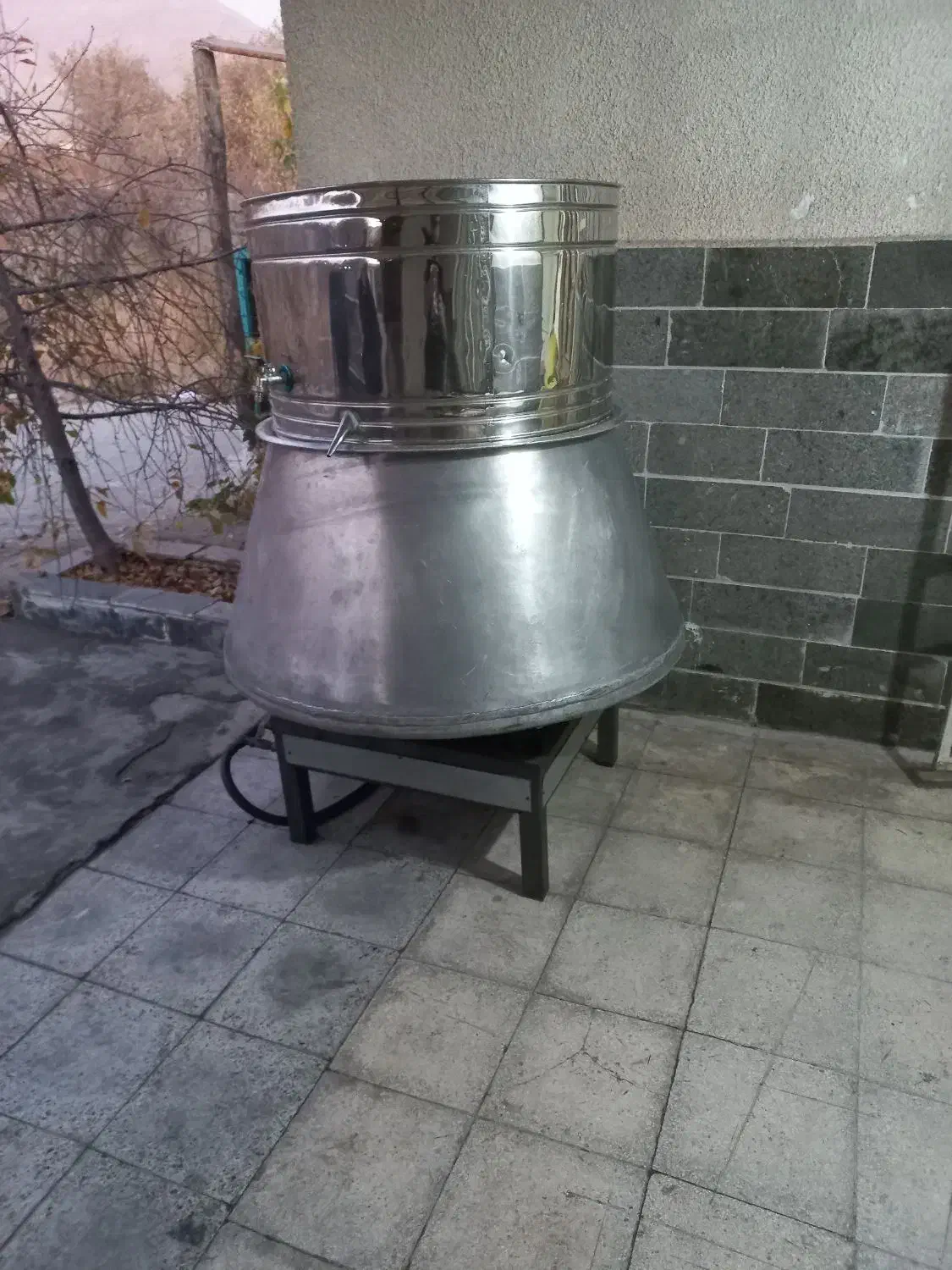 دیگ ۵۰۰لیتری و اجاق گاز و دستگاه تقصیر هر ۳تا|ظروف پخت‌وپز|کرج, کلاک پایین|دیوار
