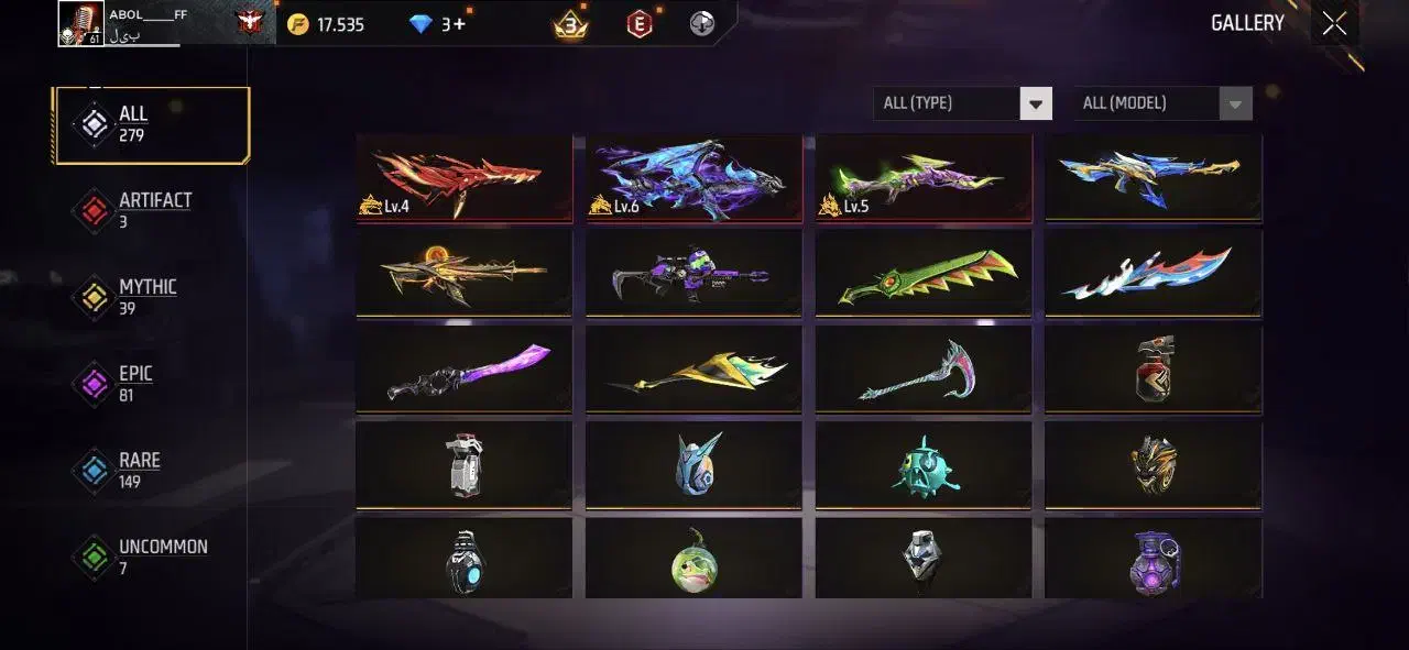 اکانت فری فایر|کنسول، بازی ویدئویی و آنلاین|رشت, جماران|دیوار