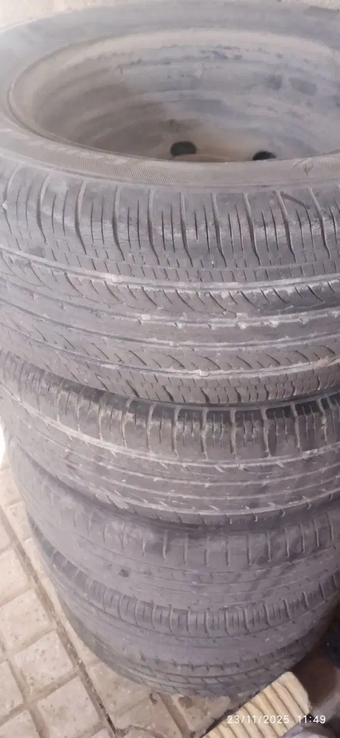 فروش تعداد چهار عدد لاستیک با رینگ 14|قطعات یدکی و لوازم جانبی|خرم بید, |دیوار