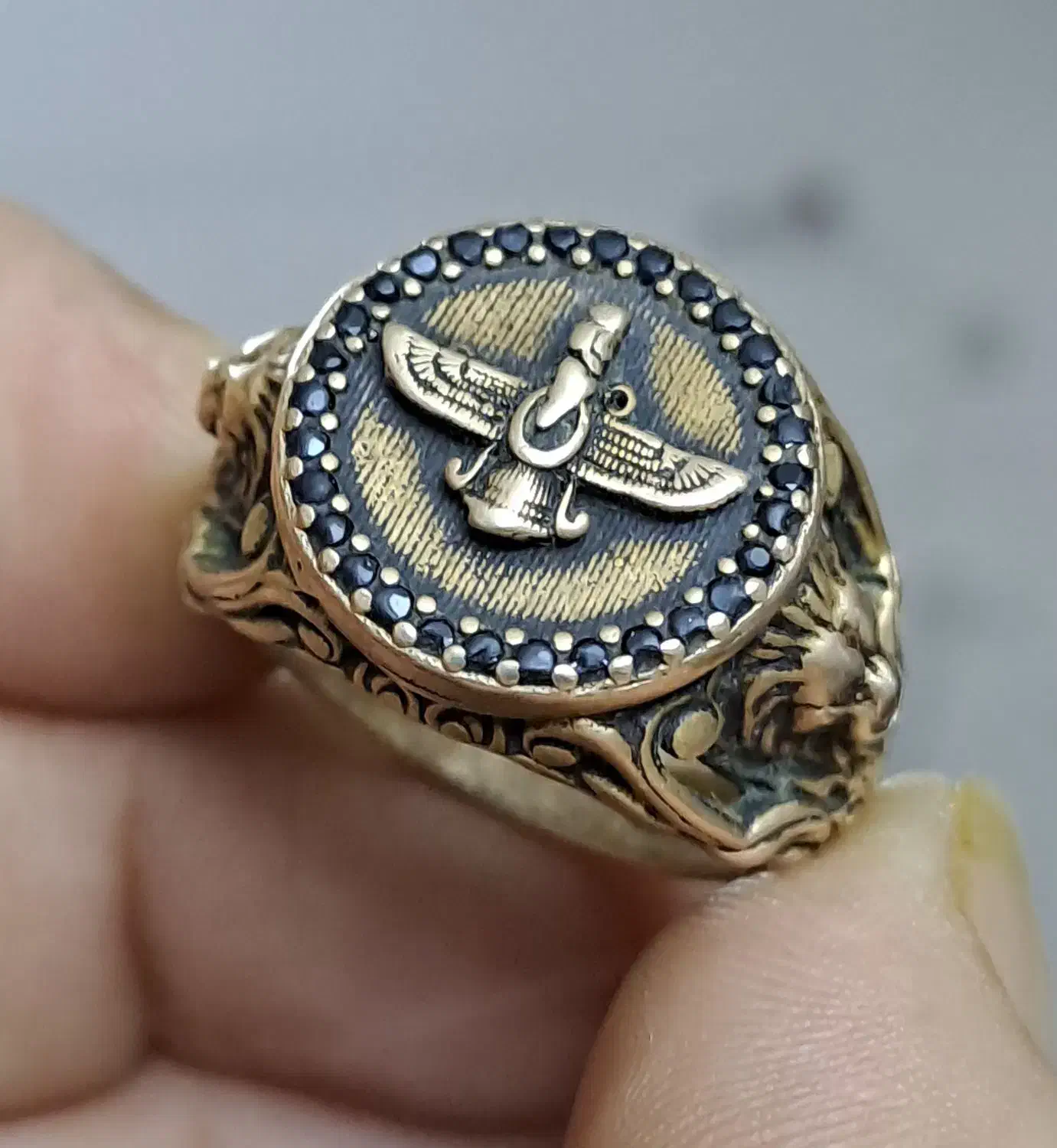 انگشتر فروهر،طلای روس،انصافا شیکه|جواهرات|بوشهر, |دیوار