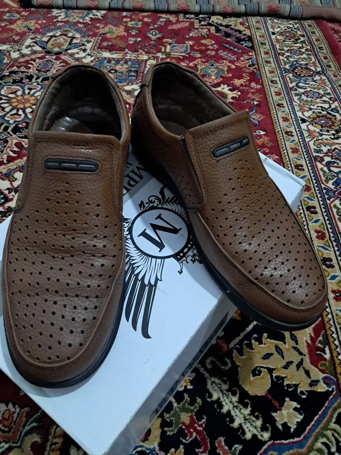 دوجفت کفش چرم گاوی تبریز سایز ۴۰|کیف، کفش، کمربند|فردیس, شهرک شهید حسینی|دیوار