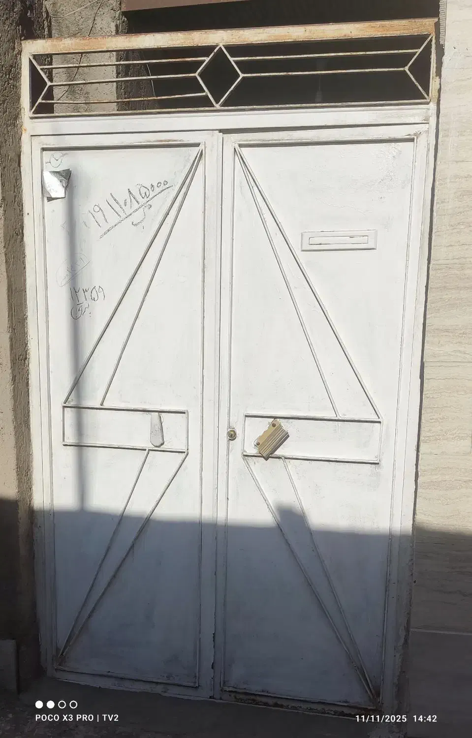 درب دولنگه حیاطی|مصالح و تجهیزات ساختمان|سیرجان, |دیوار