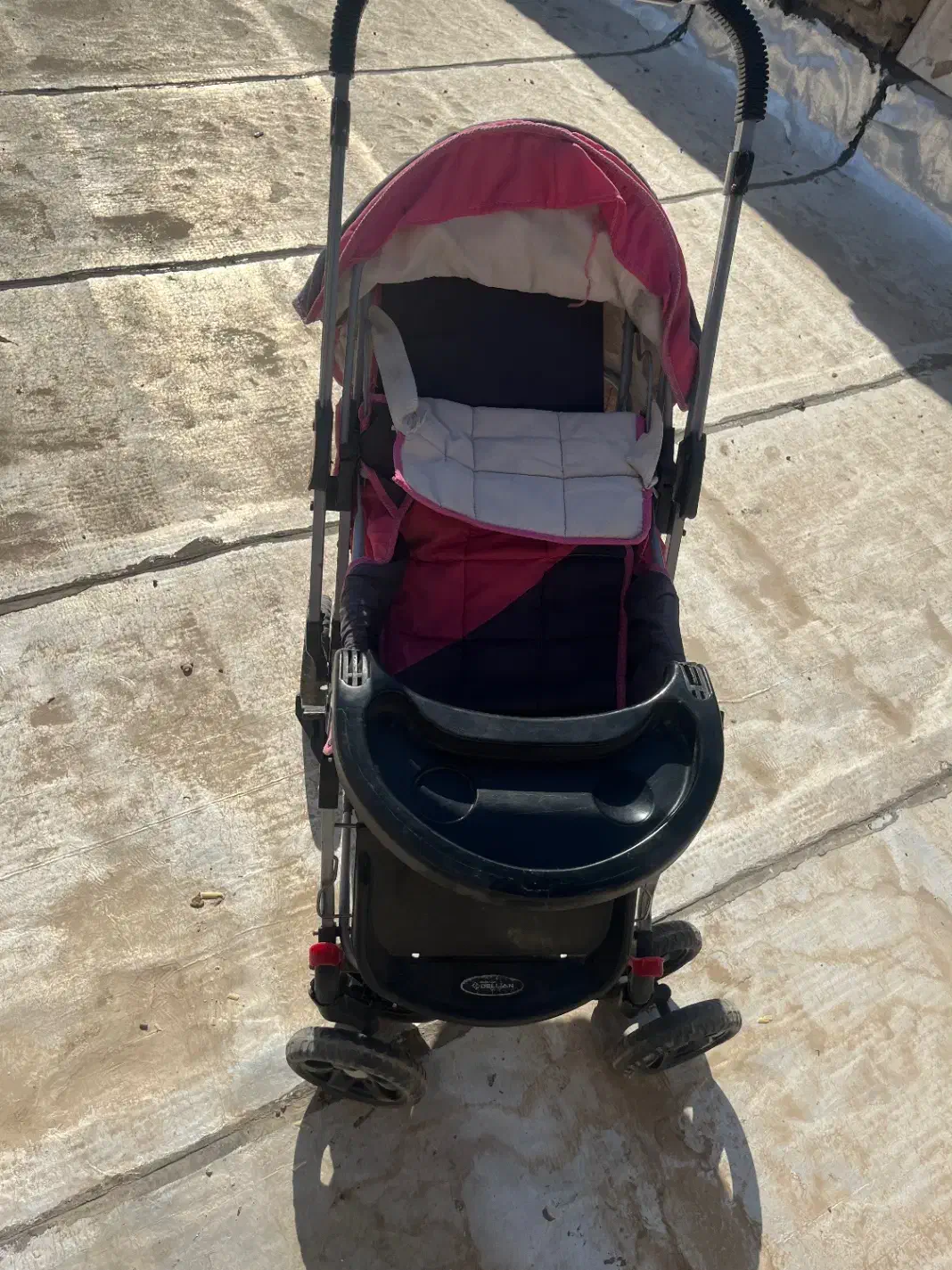 کالسکه صورتی دلیجان سالم و محکم|کالسکه و لوازم جانبی|قم, باسکول|دیوار