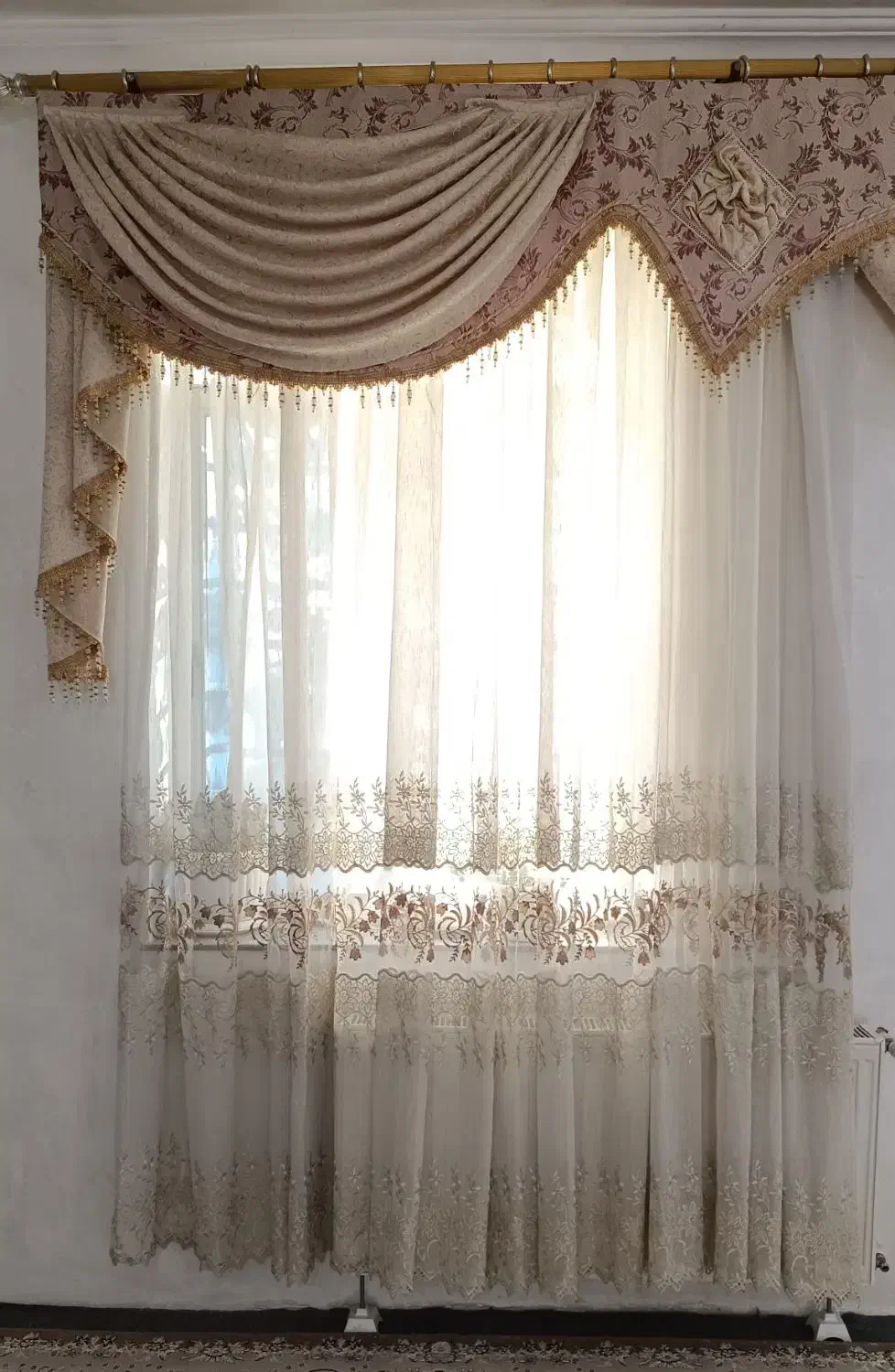 پرده سلطنتی خوشگل|پرده، رانر، رومیزی|نوشین شهر, |دیوار