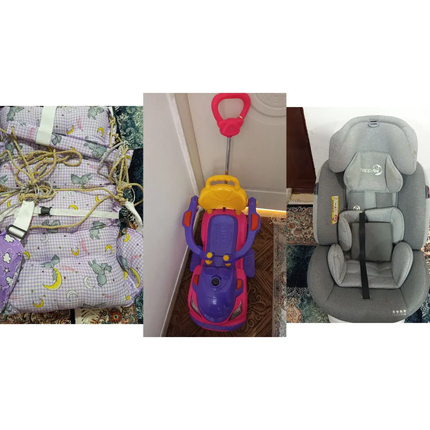 صندلی کودک۶۵۰۰ ماشین در حد نو۱۲۰۰ تاب نو ۲۴۰۰|اسباب و اثاث بچه|بندرعباس, |دیوار