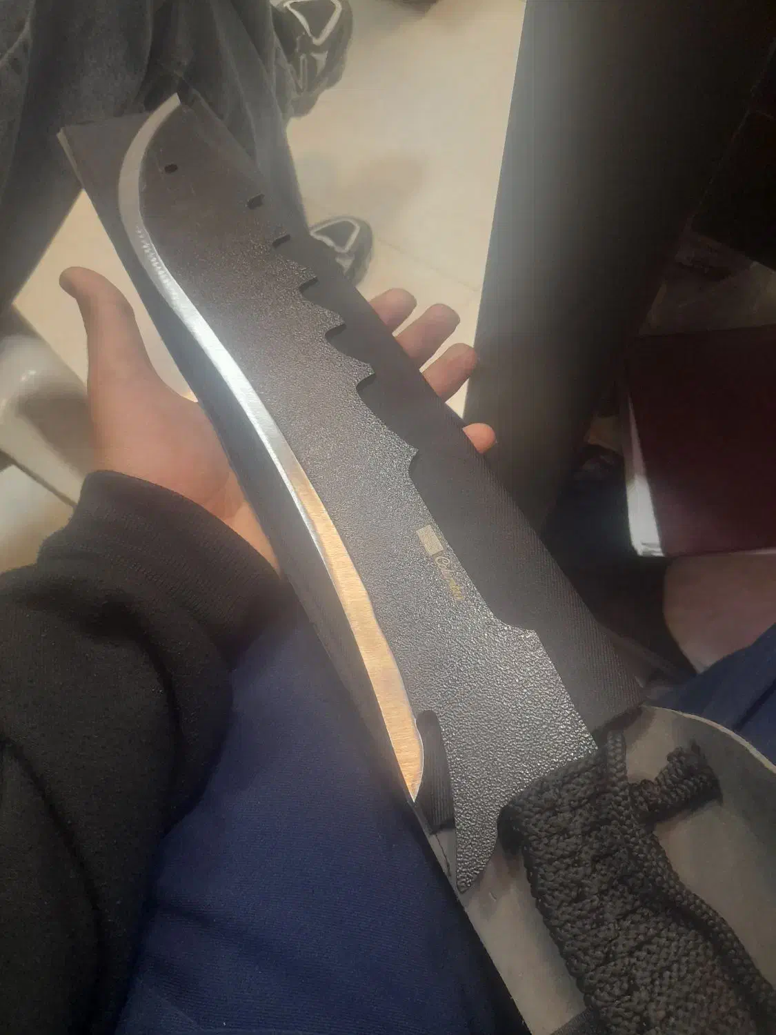 چاقو بامبو زن اره ایی|کوهنوردی و کمپینگ|فولادشهر, C5|دیوار