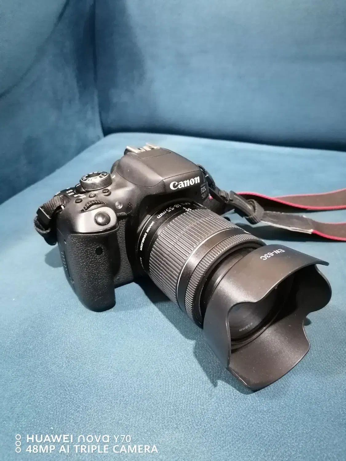 کنن 750 D لنز 18 55. لنز فیکس لنز 55.25|دوربین عکاسی و فیلمبرداری|همدان, |دیوار