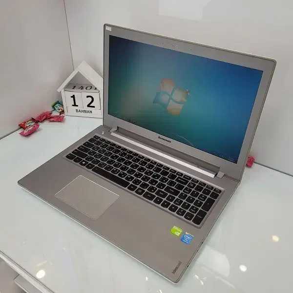 لپتاپ گرافیک دار lenovo z510 بادمجانی و سفید|رایانه همراه|تهران, خواجه نصیر طوسی|دیوار