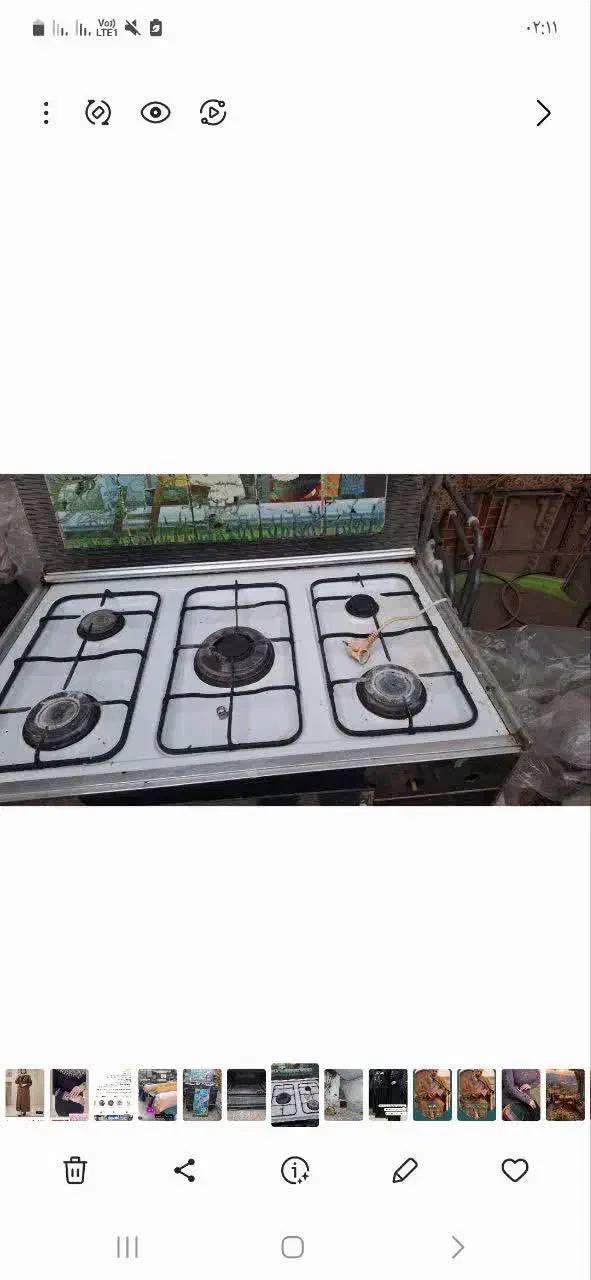 گاز ۵شعله|اجاق گاز و لوازم برقی پختوپز|علیآباد کتول, |دیوار