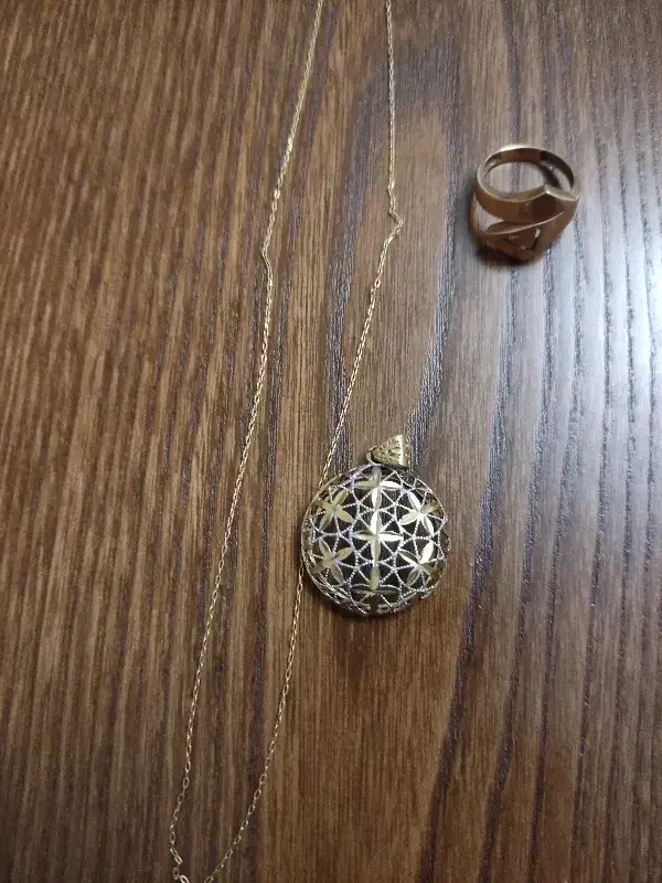 پلاک زنجیر و انگشتر طلا|جواهرات|مشهد, امیریه|دیوار