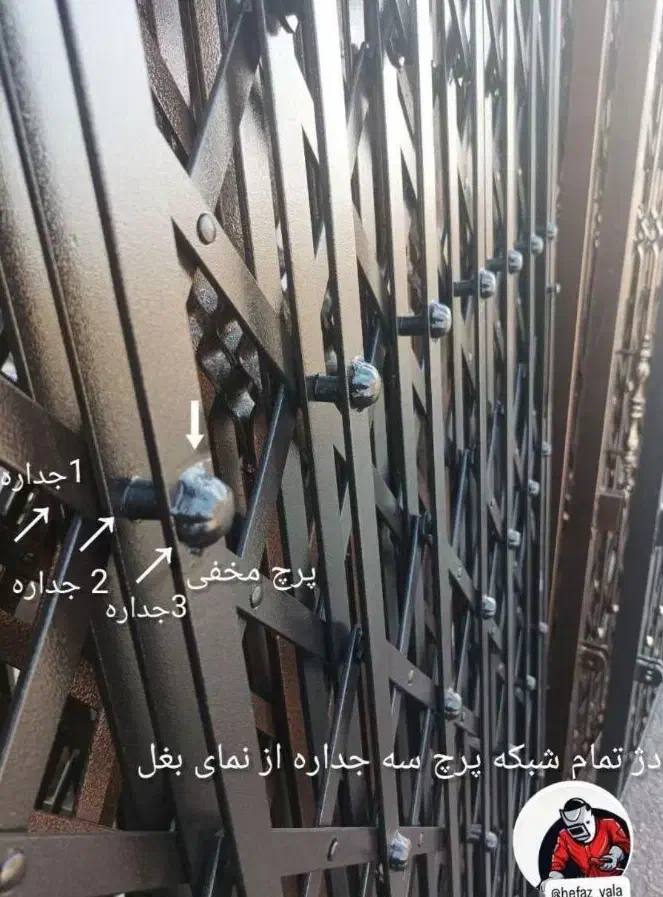 درب آکاردئونی/انواع حفاظ سفارشی/پنجره/سرقت ممنوع|مصالح و تجهیزات ساختمان|تهران, تهرانپارس غربی|دیوار