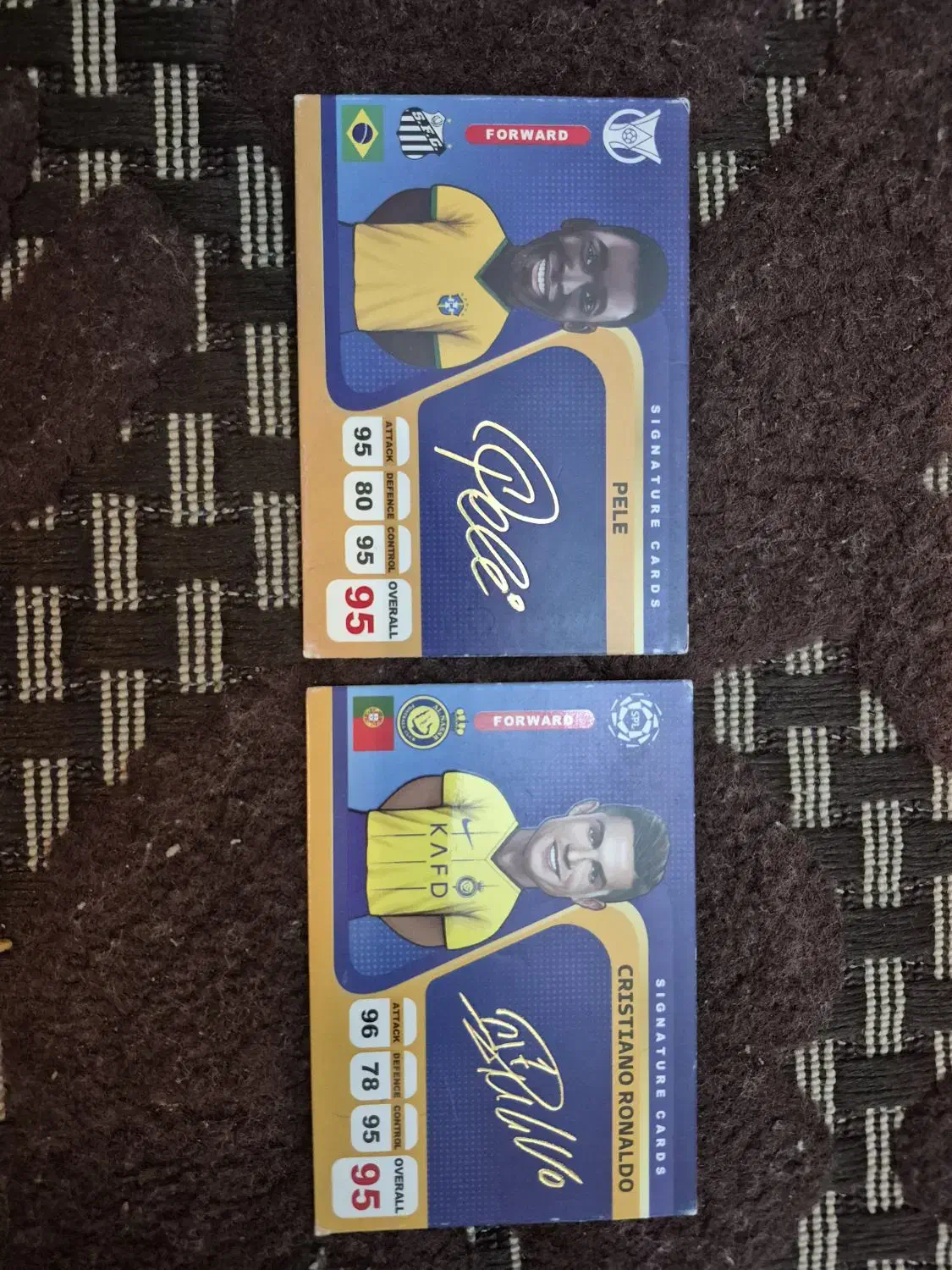 کارت پله و رونالدو امضا (2024) کمیاب|اسباب‌‌بازی|فردوس (خراسان), |دیوار