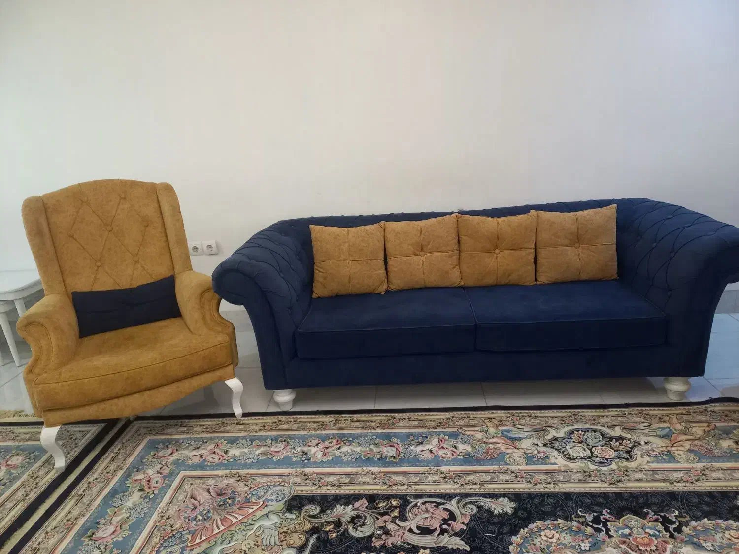 مبل ده نفره نهار خوری۶نفره همراه با میزوعسلی|مبلمان خانگی و میز عسلی|محلات, |دیوار