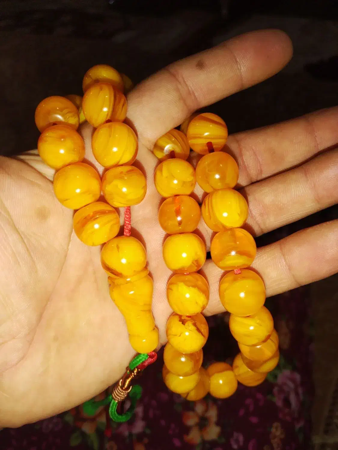 تسبیح کهربا وسندلوس 33تایی|جواهرات|محمدبار, |دیوار