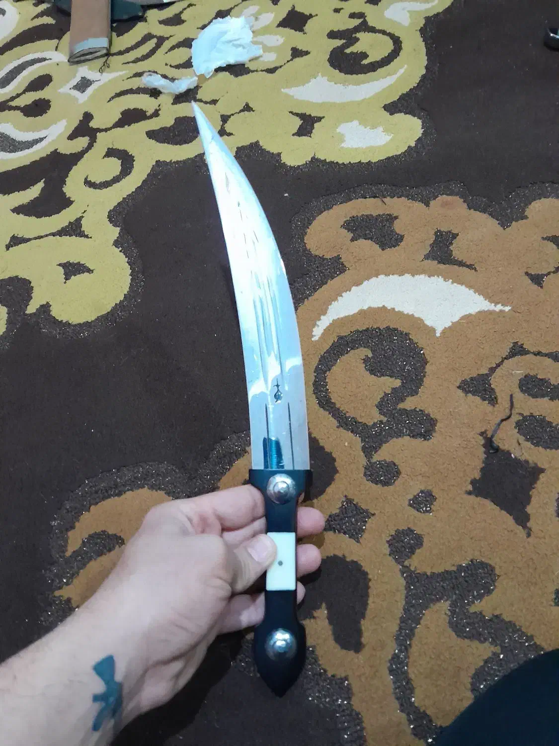 چاقو. سفارشی|کلکسیون اشیاء عتیقه|زنجان, |دیوار