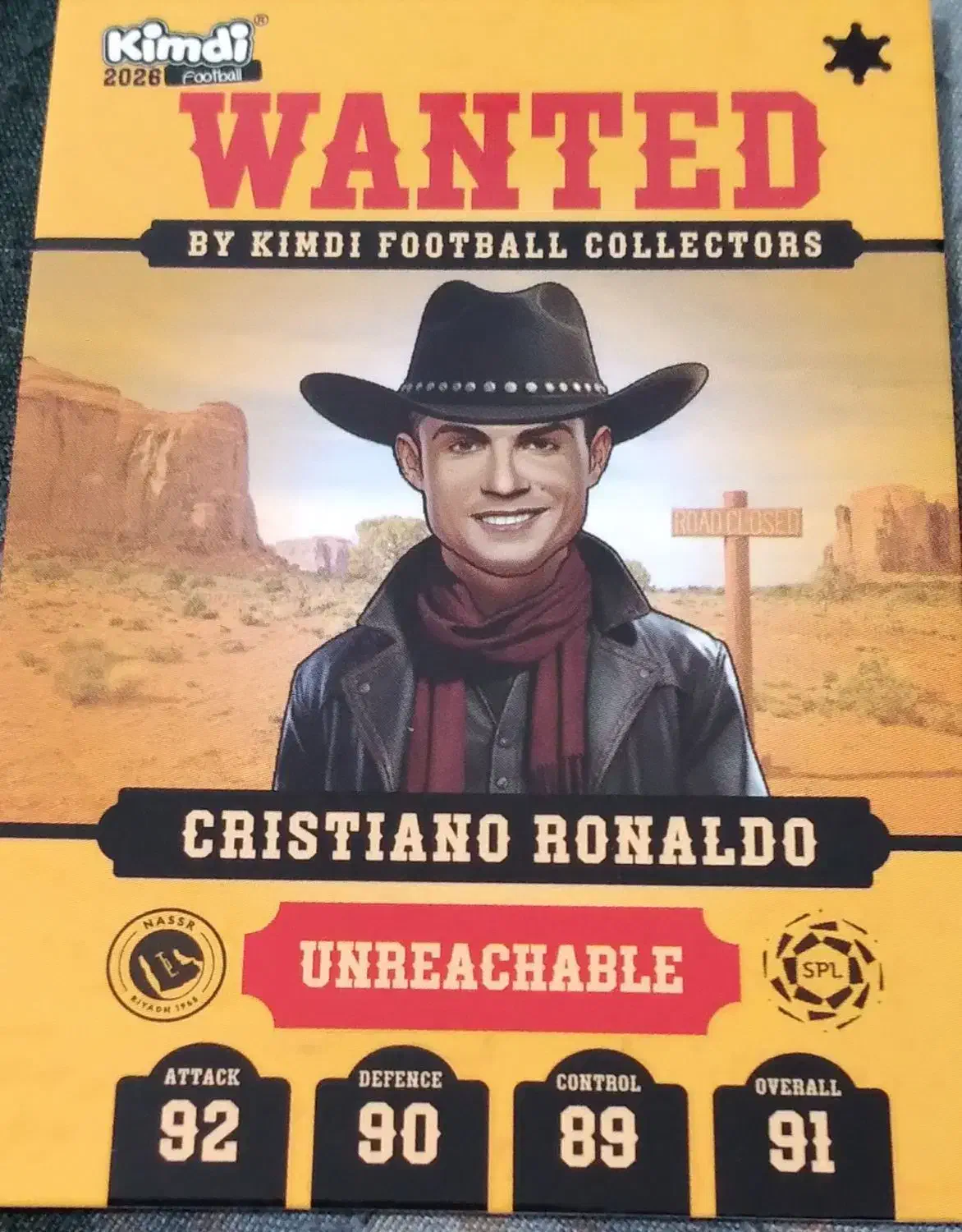 کارت کیمدی ۲۰۲۶ وانتد رونالدو کد نخورده.|کلکسیون و سرگرمی|شهرکرد, |دیوار
