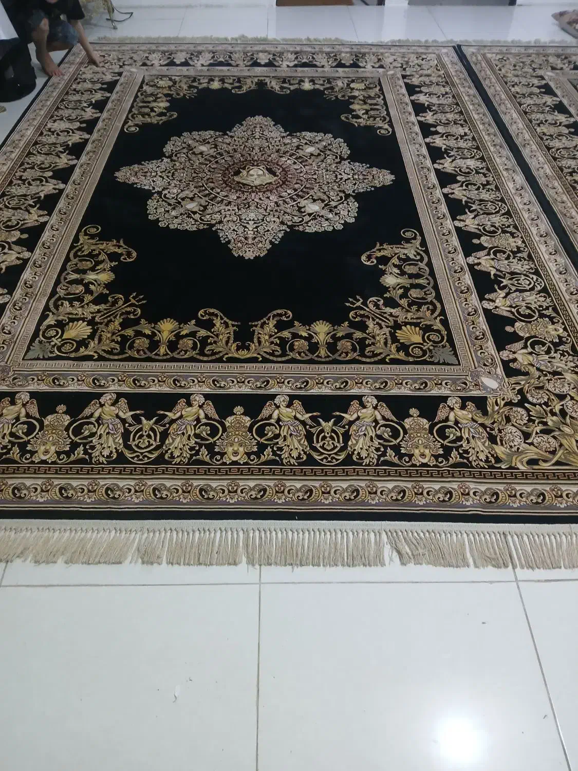 فرش ۹متری ورساچه|فرش|چهارباغ, |دیوار