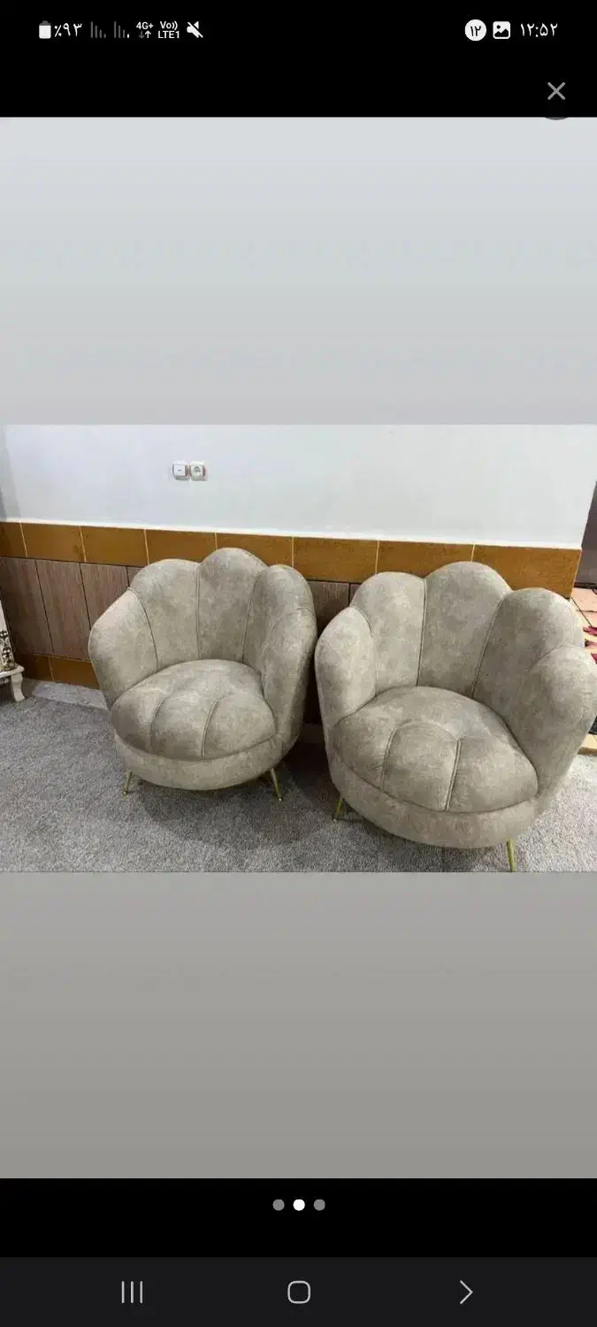 مبل ۸ نفره صدفی|مبلمان خانگی و میز عسلی|اهواز, شریعتی جنوبی|دیوار