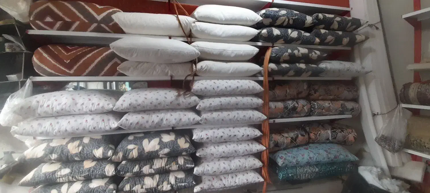 بالش  پنبه  پر|رختخواب، بالش، پتو|سنندج, |دیوار