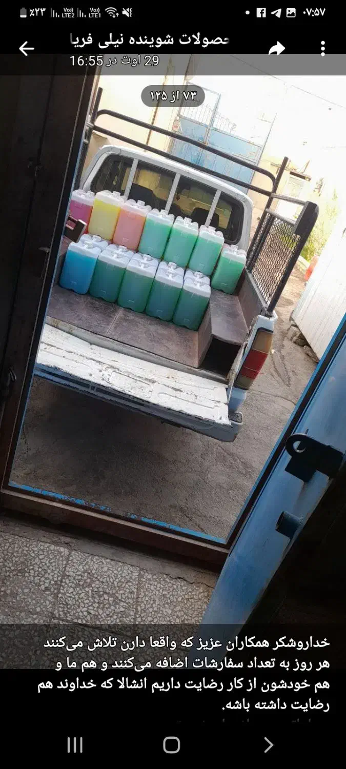 نمایندگی شوینده نیلی فریاد|مواد شوینده و دستمال کاغذی|قوچان, |دیوار