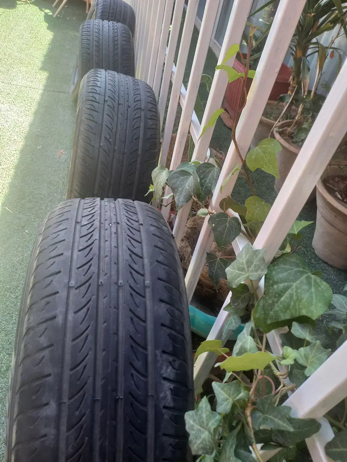 ۴حلقه لاستیک سمند پهن ۱۵/۶۰/۲۰۵ رازی پنچری نرفته|قطعات یدکی و لوازم جانبی|پردیس, فاز ۳|دیوار