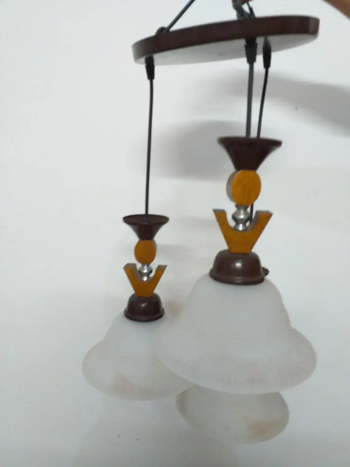 لوستر چوبی وشیشه|لوستر و چراغ آویز|پاکدشت, پاکدشت (مامازند)|دیوار