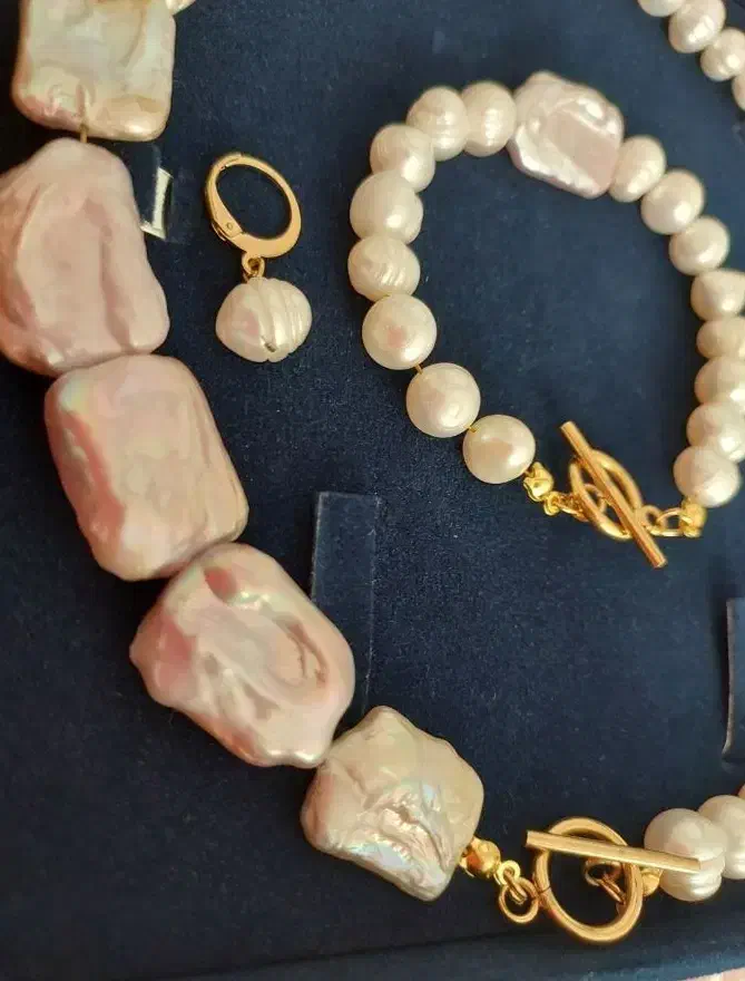 . باروک مروارید نامنظم طبیعی کمیاب رنگ یاسی کادو|جواهرات|تهران, دبستان|دیوار