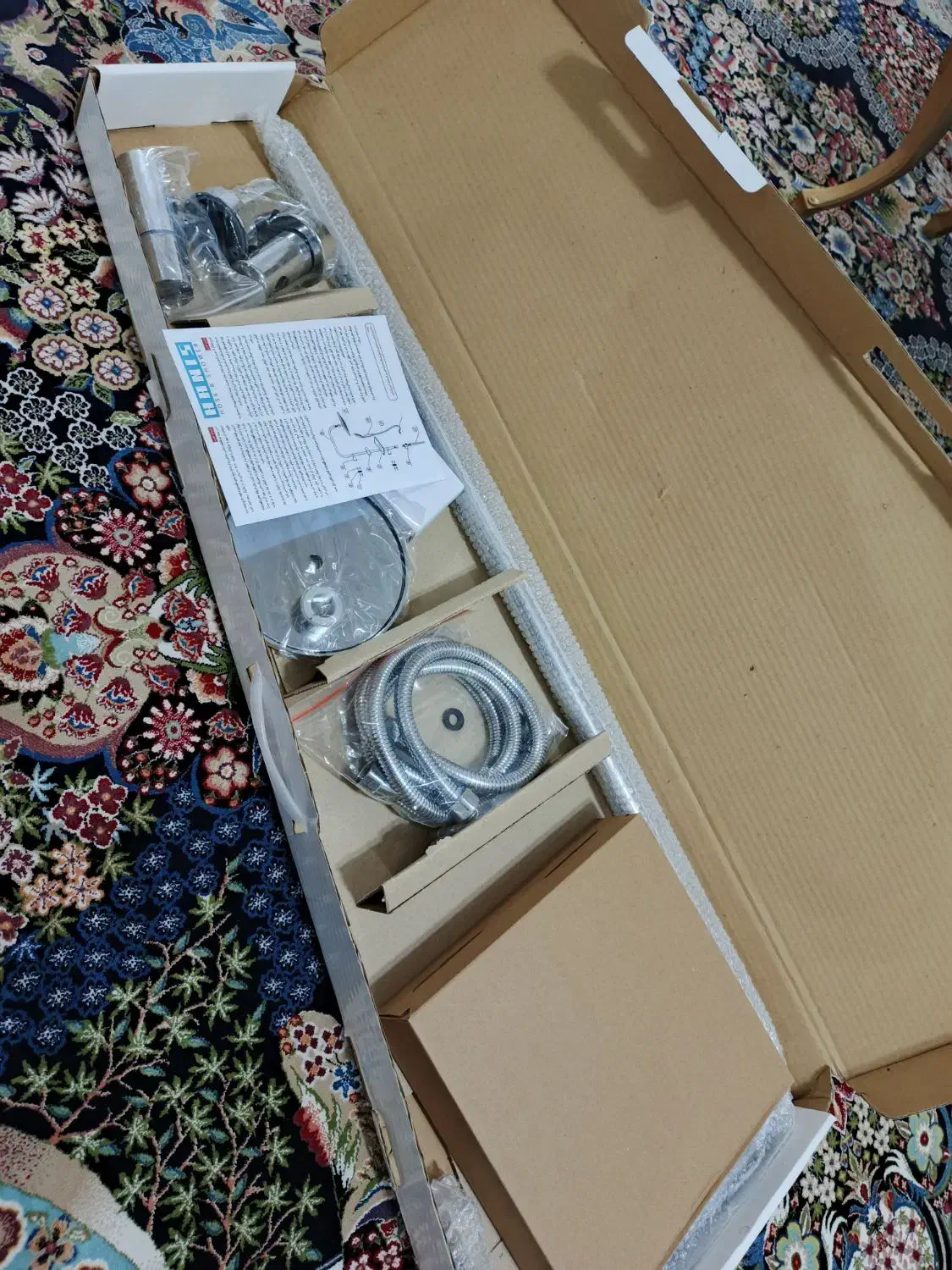 دوش کروم دوکاره هانیس نو|لوازم حمام|مشگین شهر, |دیوار