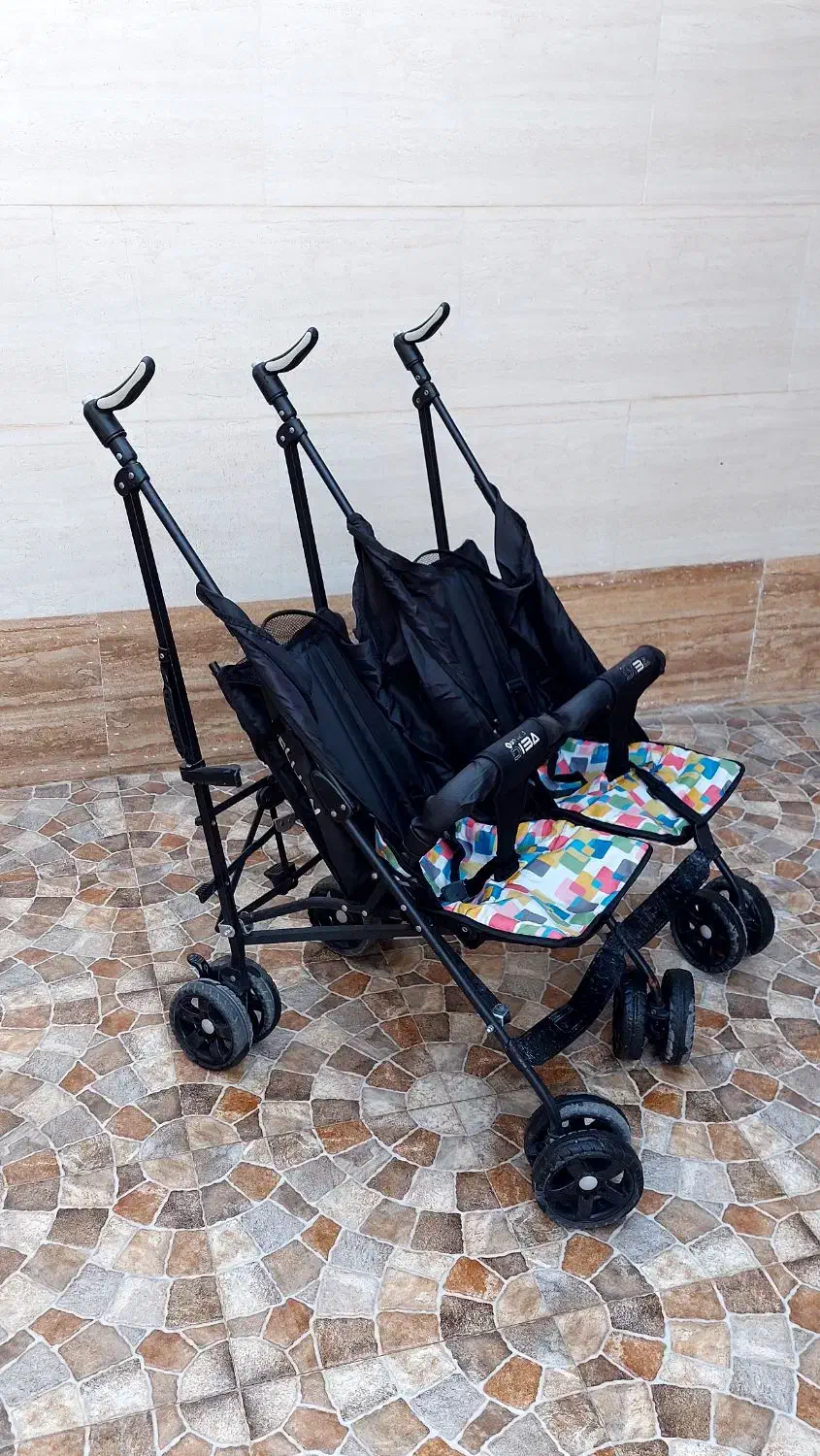 کالسکه دو قلو عصایی|کالسکه و لوازم جانبی|مسجد سلیمان, |دیوار