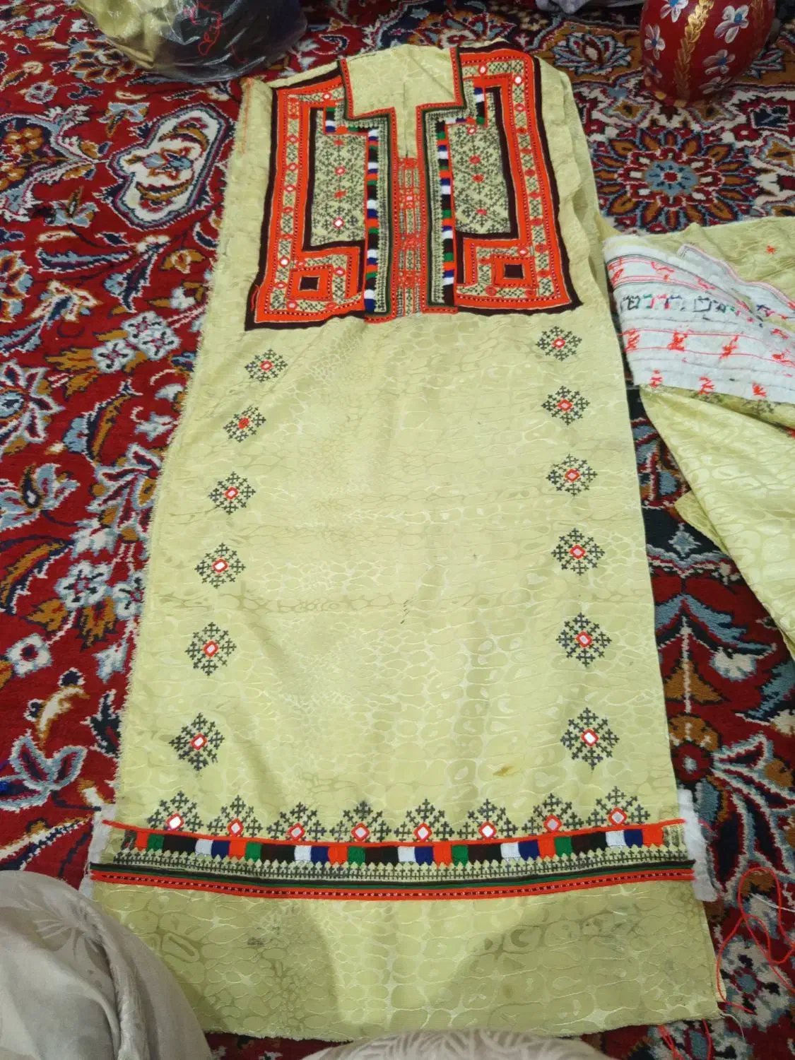 دوخت شیرازه(طناب)|لباس|کهنوج, |دیوار