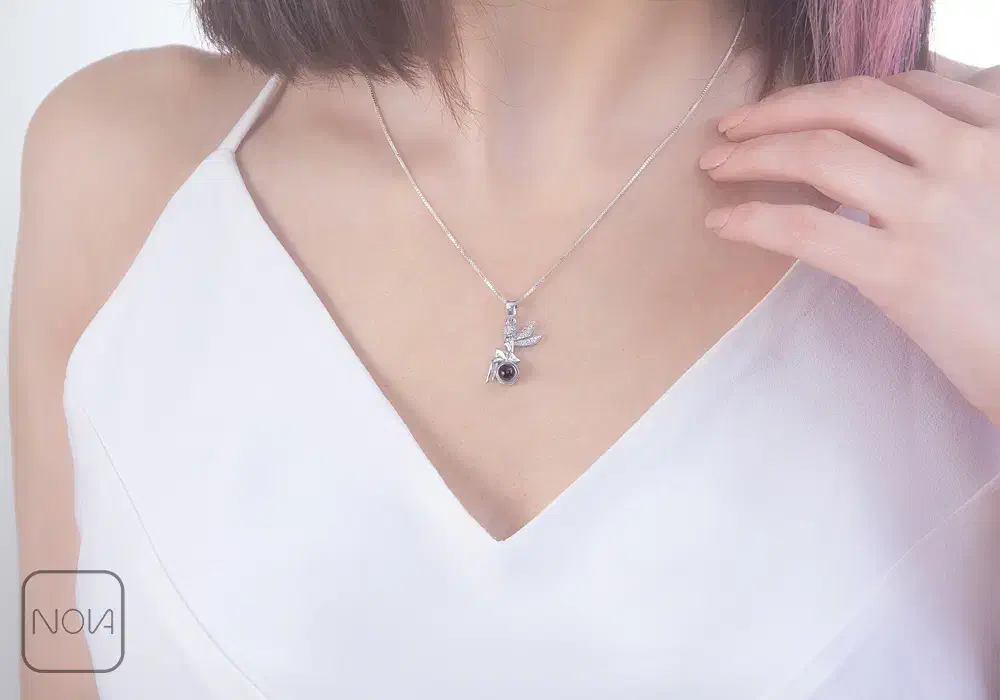 گردنبند دوستت دارم به صد زبان نقره|بدلیجات|اصفهان, سیچان|دیوار