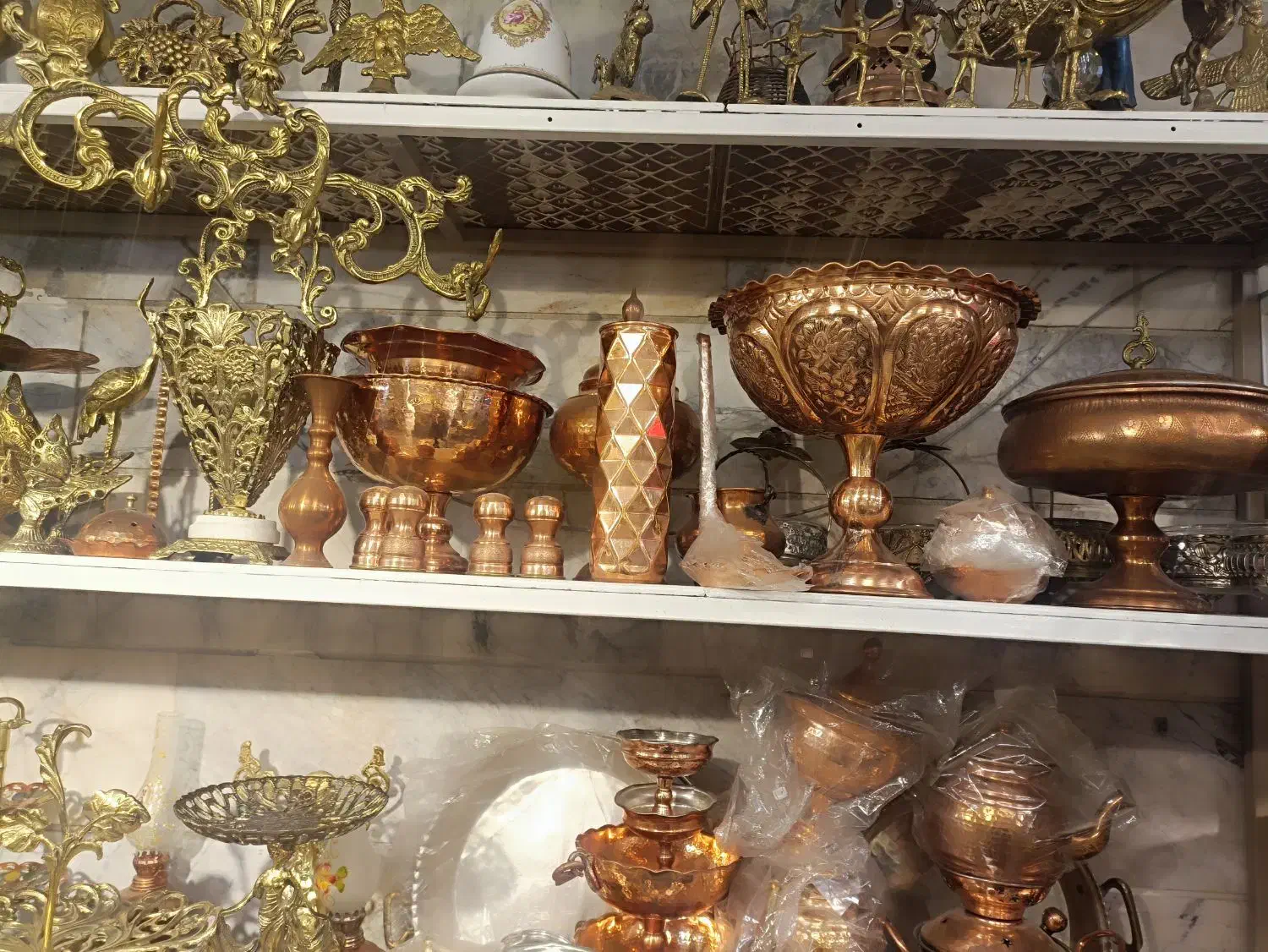 ظروف مسی|صنایع دستی و سایر لوازم تزئینی|ماهدشت, |دیوار