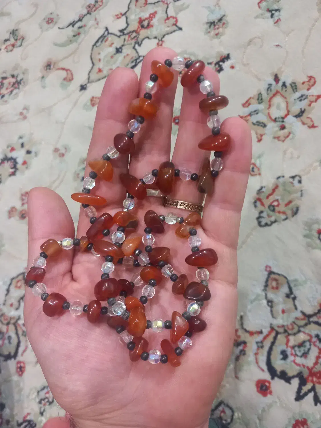 گردنبند عقیق|زیورآلات و اکسسوری|شلمان, |دیوار