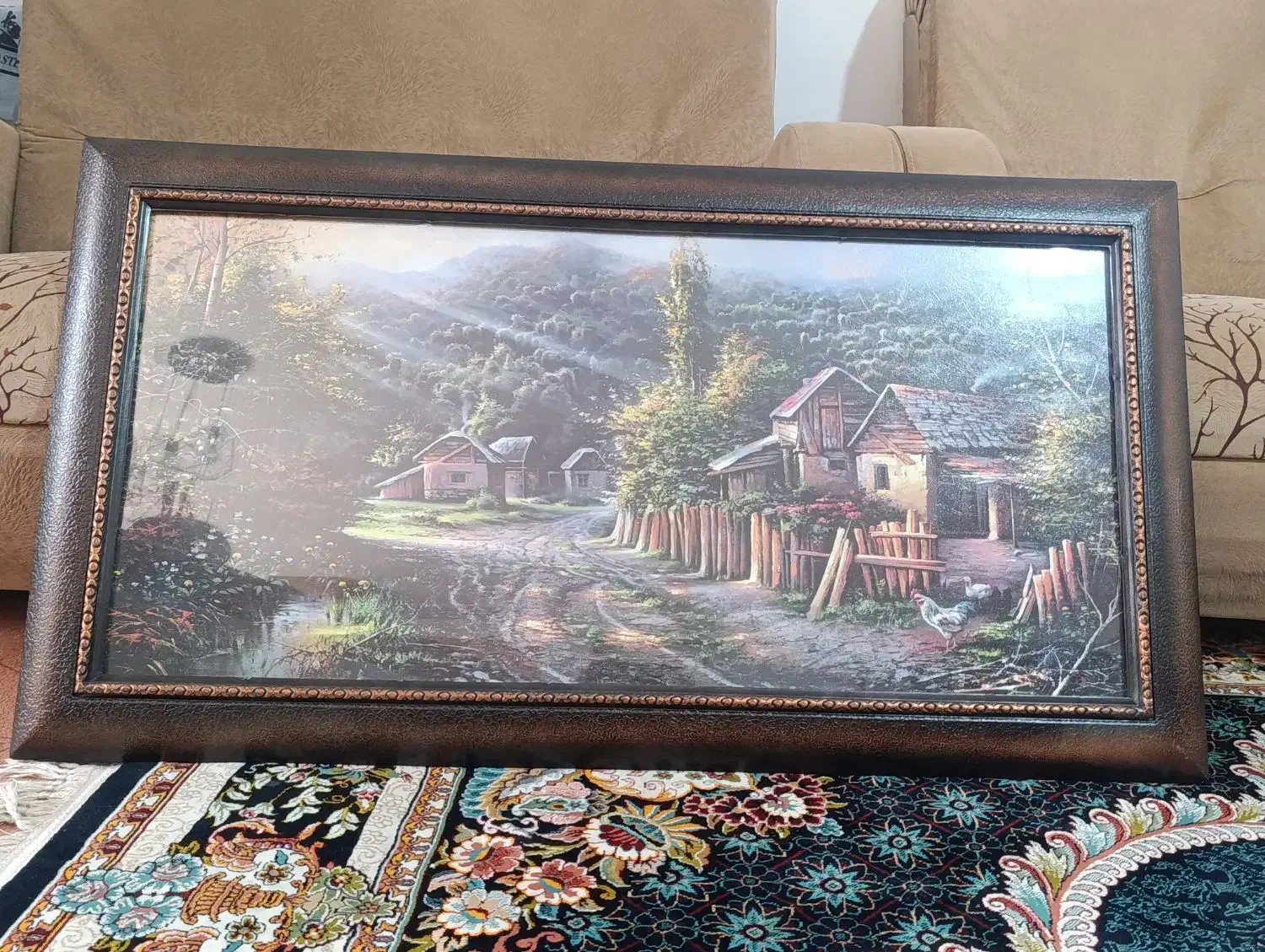 فروش تابلو مزرعه|تابلو فرش|سمنان, |دیوار