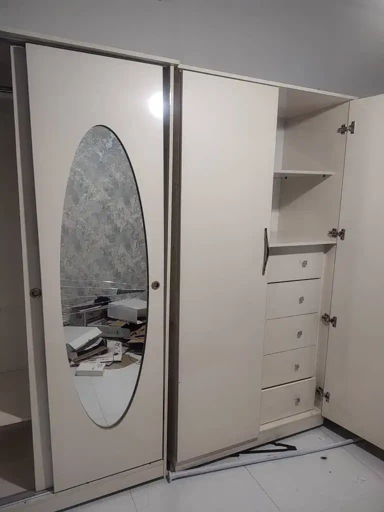 دو عدد کمد ام دی اف کرم استخوانی محکم سفارشی|جاکفشی، کمد، دراور|مشهد, آزادشهر|دیوار