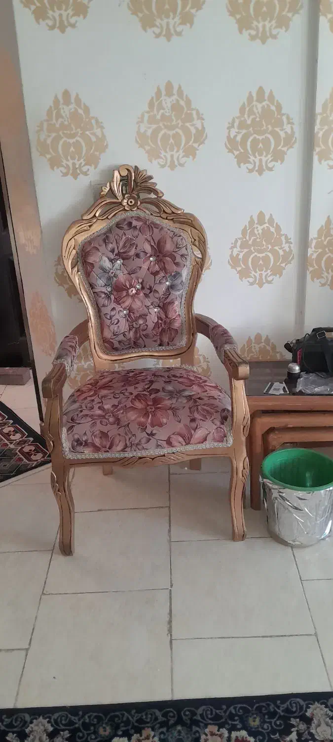 مبل سلطنتی ۹نفره|مبلمان خانگی و میز عسلی|محمدیه-قزوین, |دیوار