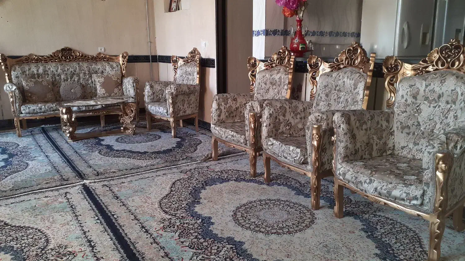 مبل ۱۰نفره|مبلمان خانگی و میز عسلی|جوانرود, |دیوار
