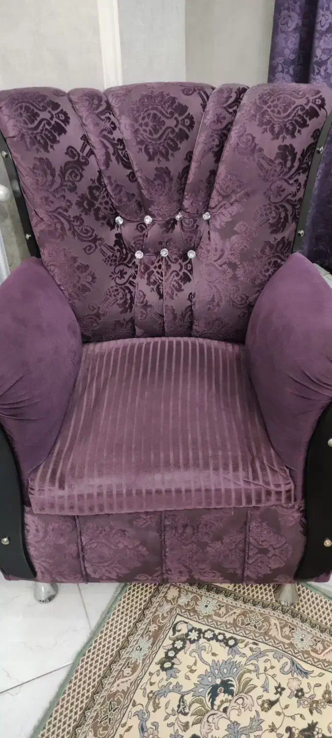 مبل ۷نفره با جلو مبلی وعسلی کارده|مبلمان خانگی و میز عسلی|نسیم‌شهر, |دیوار