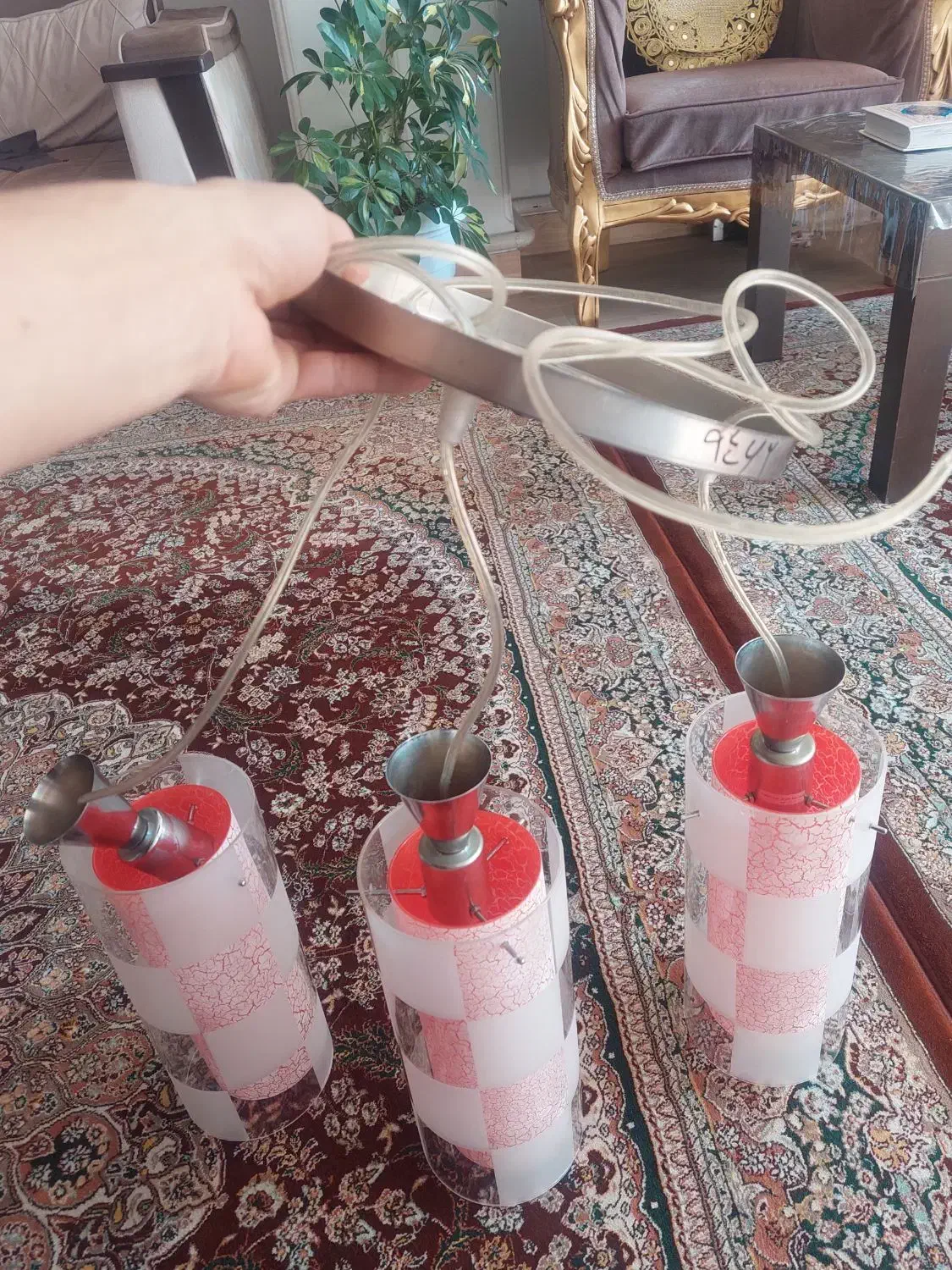 لوستر|لوستر و چراغ آویز|تبریز, |دیوار